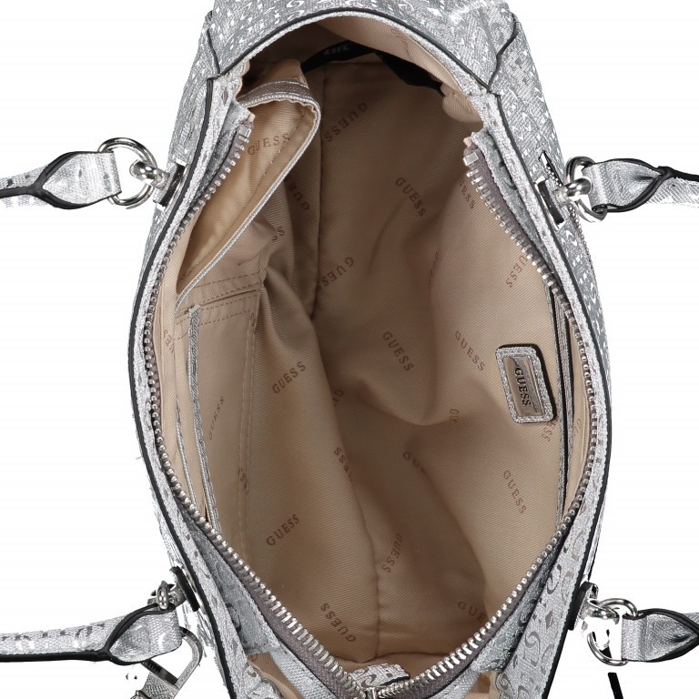 Handtasche Jayne Silver, Farbe: metallic, Marke: Guess, EAN: 0190231112846, Abmessungen in cm: 28x19x11, Bild 5 von 6