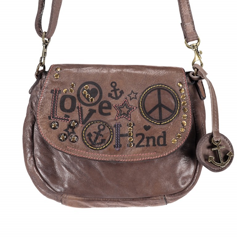 Umhängetasche Funky-Love Carol B3.6631 Stone Grey, Farbe: grau, Marke: Harbour 2nd, EAN: 4046478031258, Abmessungen in cm: 22x16x5, Bild 1 von 5