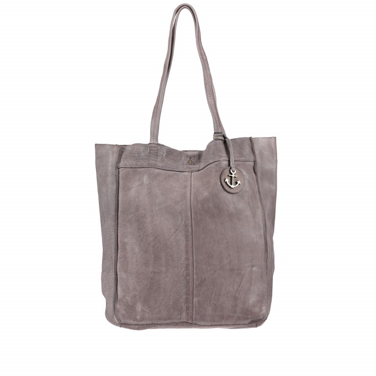 Shopper Anchor-Love Elbe 1 B3.6595 Stone Grey, Farbe: grau, Marke: Harbour 2nd, EAN: 4046478031586, Abmessungen in cm: 29x37x11, Bild 1 von 5