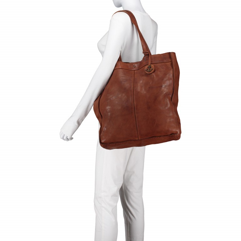 Shopper Anchor-Love Elbe 2 B3.6596 Charming Cognac, Farbe: cognac, Marke: Harbour 2nd, EAN: 4046478031616, Abmessungen in cm: 37x41x12, Bild 3 von 5