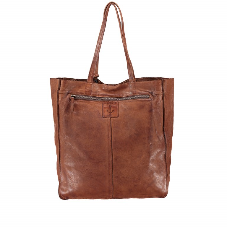 Shopper Anchor-Love Elbe 2 B3.6596 Charming Cognac, Farbe: cognac, Marke: Harbour 2nd, EAN: 4046478031616, Abmessungen in cm: 37x41x12, Bild 5 von 5