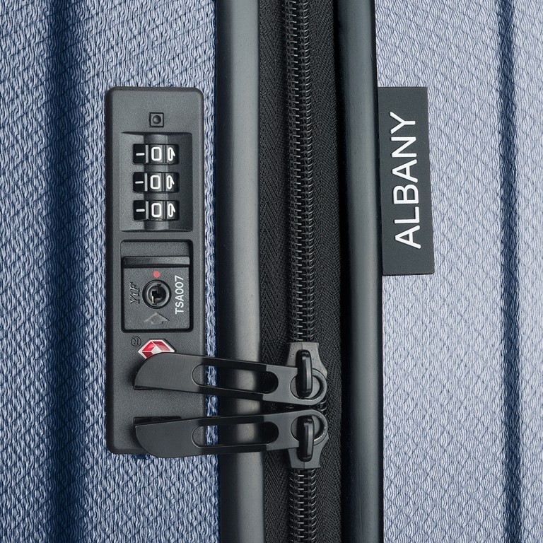 Koffer Albany 68 cm Grau, Farbe: grau, Marke: Assima, Abmessungen in cm: 44x68x28, Bild 5 von 5