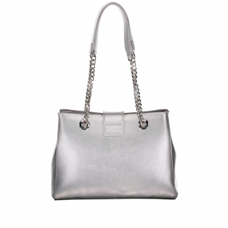 Tasche Divina Argento, Farbe: metallic, Marke: Valentino Bags, Abmessungen in cm: 30x23x10, Bild 5 von 8