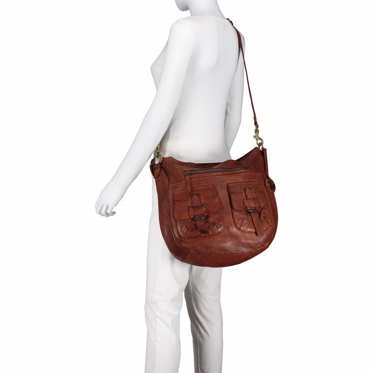 Beuteltasche Cool-Casual Ellida B3.6669 Charming Cognac, Farbe: cognac, Marke: Harbour 2nd, EAN: 4046478031456, Abmessungen in cm: 34x33x12, Bild 3 von 8