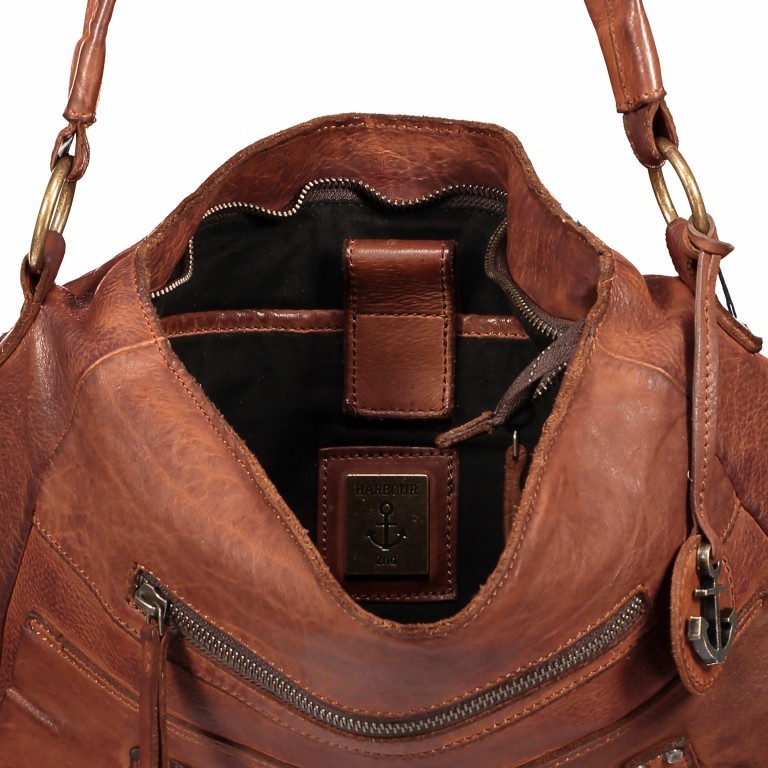 Beuteltasche Cool-Casual Ellida B3.6669 Charming Cognac, Farbe: cognac, Marke: Harbour 2nd, EAN: 4046478031456, Abmessungen in cm: 34x33x12, Bild 4 von 8