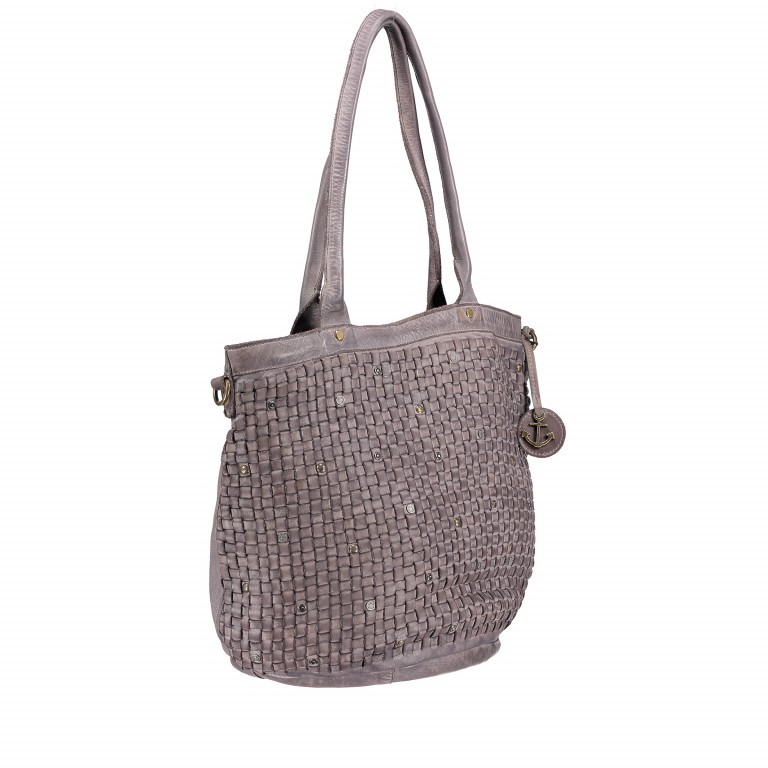 Shopper Soft-Weaving Kaysa B3.6114 Stone Grey, Farbe: grau, Marke: Harbour 2nd, EAN: 4046478027138, Abmessungen in cm: 46x35x28, Bild 2 von 7