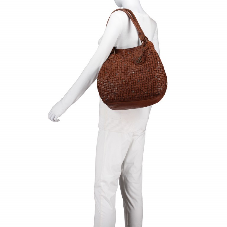 Shopper Soft-Weaving Dominika B3.6612 Charming Cognac, Farbe: cognac, Marke: Harbour 2nd, EAN: 4046478031166, Bild 6 von 7