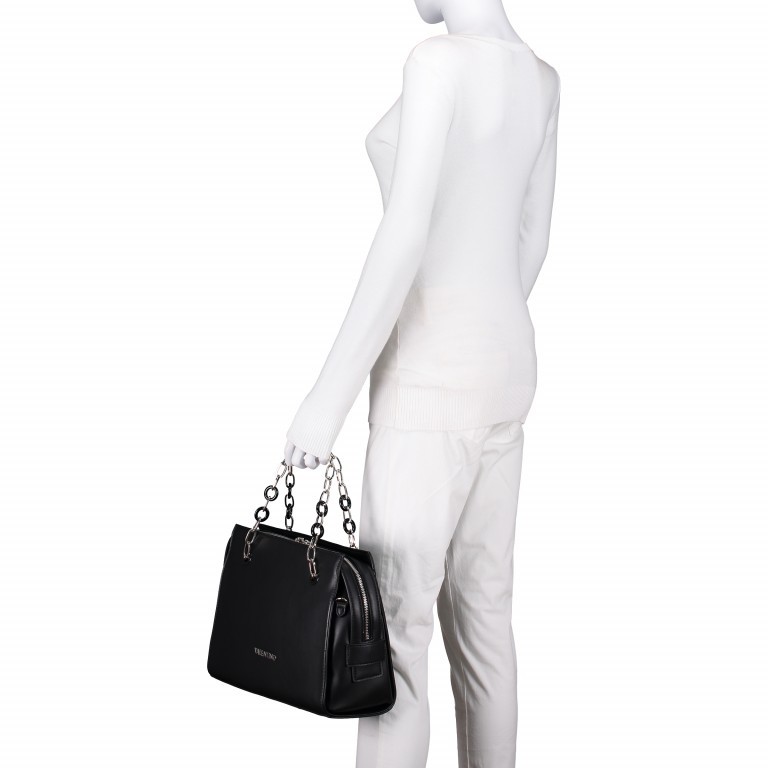 Handtasche Anchor Nero, Farbe: schwarz, Marke: Valentino Bags, Abmessungen in cm: 33x24.5x12, Bild 6 von 6