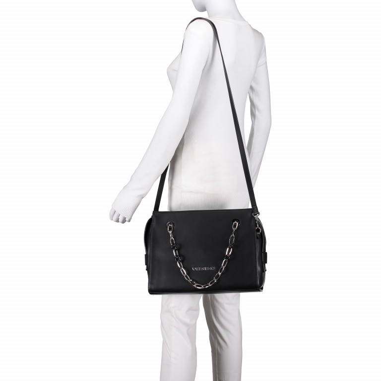 Handtasche Anchor Bianco Argento, Farbe: weiß, Marke: Valentino Bags, Abmessungen in cm: 33x24.5x12, Bild 3 von 6