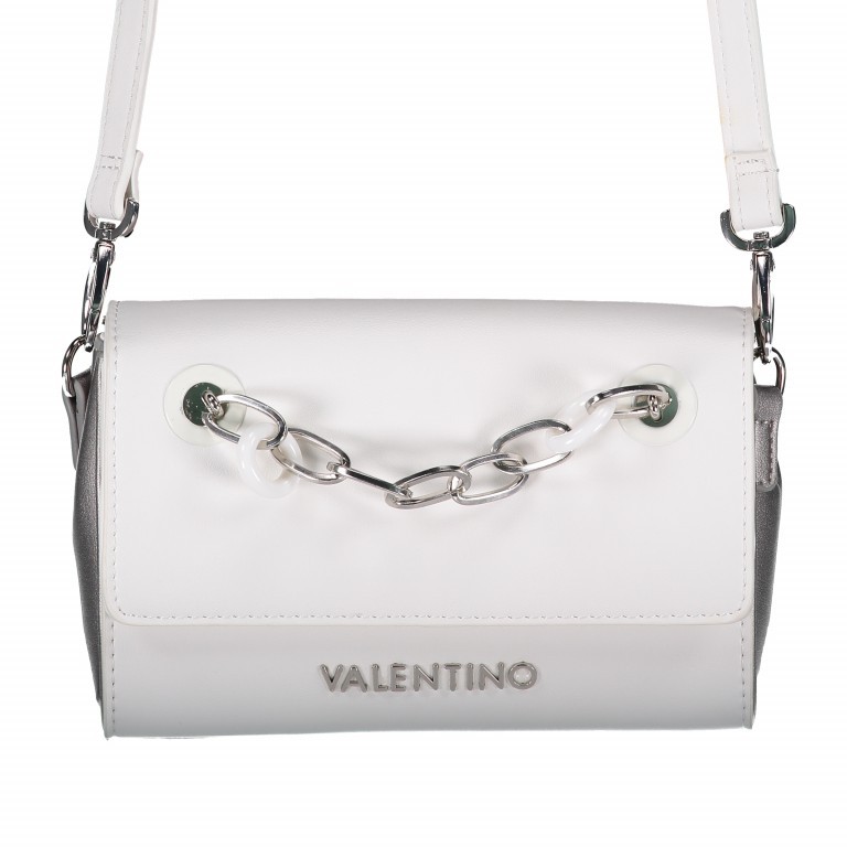 Umhängetasche Anchor Bianco Argento, Farbe: weiß, Marke: Valentino Bags, Abmessungen in cm: 20.5x14x7, Bild 1 von 5