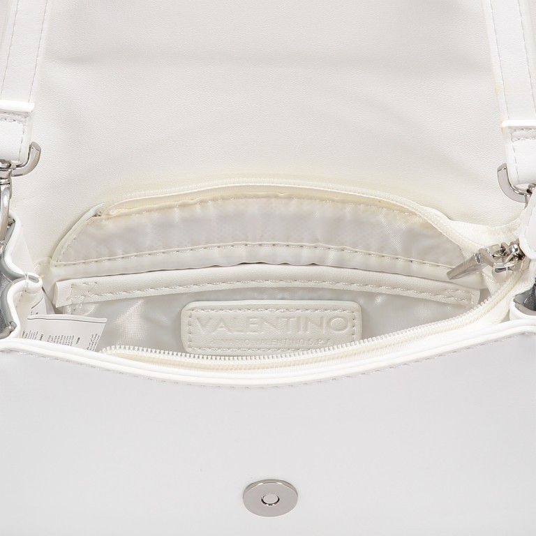 Umhängetasche Anchor Bianco Argento, Farbe: weiß, Marke: Valentino Bags, Abmessungen in cm: 20.5x14x7, Bild 4 von 5