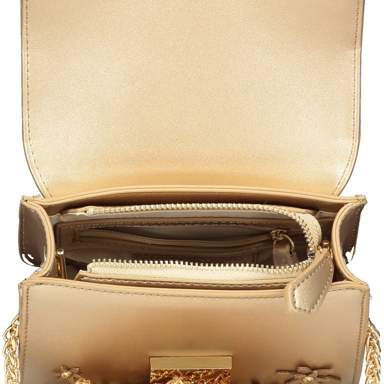 Umhängetasche Dinghy Oro, Farbe: metallic, Marke: Valentino Bags, Abmessungen in cm: 16.5x12x7, Bild 4 von 5