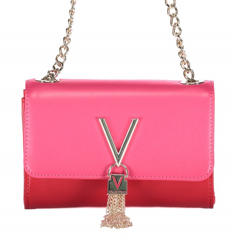 Umhängetasche Divina Rosso Fuxia, Farbe: rosa/pink, Marke: Valentino Bags, Abmessungen in cm: 17x11.5x5, Bild 1 von 2