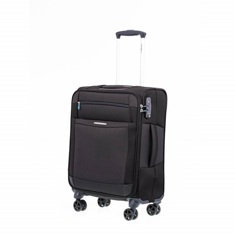 Koffer dynamo Spinner 55 Black, Farbe: schwarz, Marke: Samsonite, EAN: 5414847662263, Abmessungen in cm: 40x55x20, Bild 3 von 10