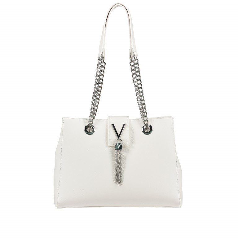 Shopper Divina Bianco, Farbe: weiß, Marke: Valentino Bags, EAN: 8052790432471, Abmessungen in cm: 30.5x22x10, Bild 1 von 5