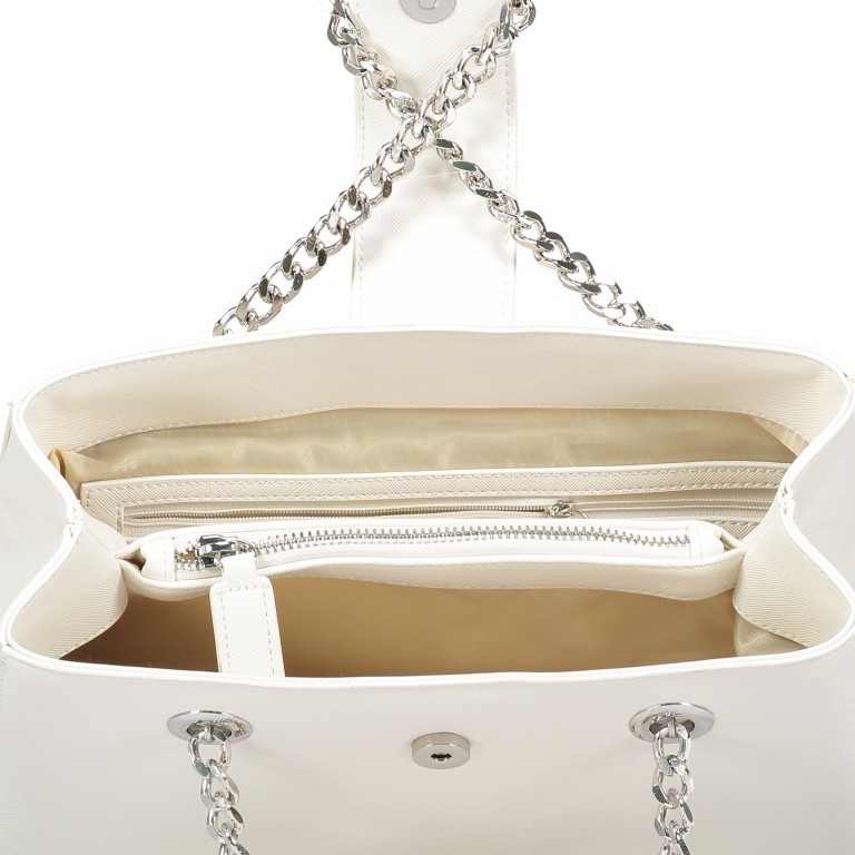 Shopper Divina Bianco, Farbe: weiß, Marke: Valentino Bags, EAN: 8052790432471, Abmessungen in cm: 30.5x22x10, Bild 4 von 5
