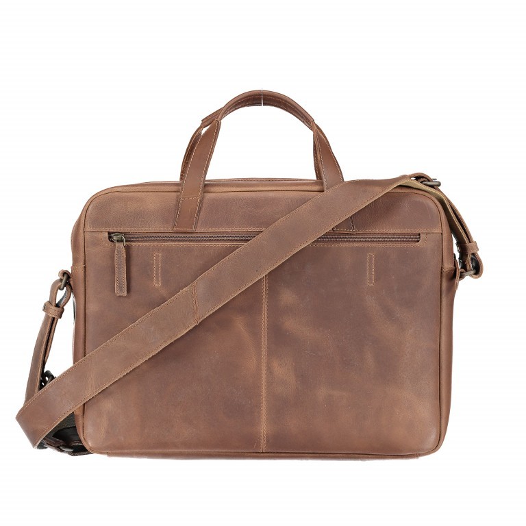 Aktentasche Hunter Kyle Vintage Tan, Farbe: cognac, Marke: Aunts & Uncles, EAN: 4250394940611, Abmessungen in cm: 39.5x29x11.5, Bild 5 von 5