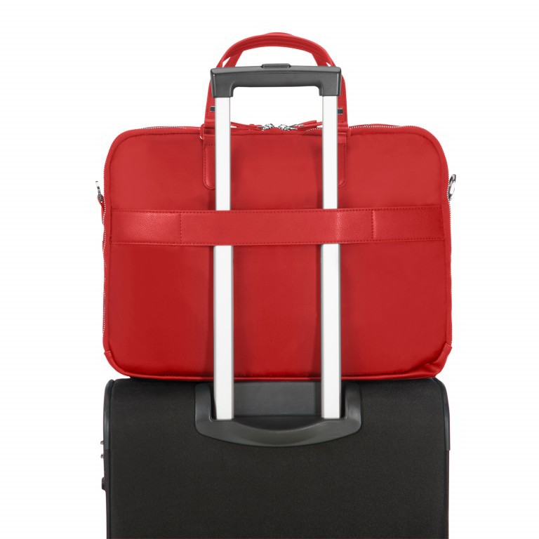 Aktentasche Karissa Biz Ladies' Business Bag mit Laptopfach 15,6 Zoll Formula Red, Farbe: rot/weinrot, Marke: Samsonite, EAN: 5414847768286, Abmessungen in cm: 41x30x16.5, Bild 5 von 5