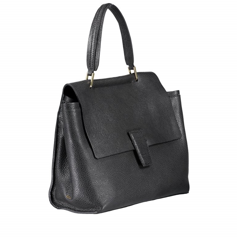 Handtasche Elettra Large 6352-RMN-RE Nero, Farbe: schwarz, Marke: Gianni Chiarini, Abmessungen in cm: 33x28x11, Bild 2 von 6