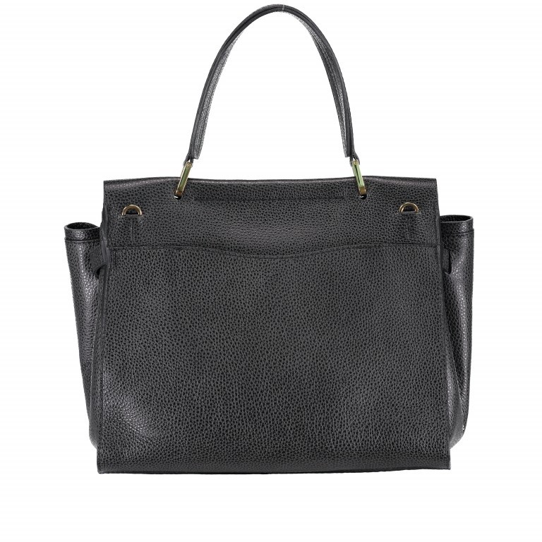 Handtasche Elettra Large 6352-RMN-RE Nero, Farbe: schwarz, Marke: Gianni Chiarini, Abmessungen in cm: 33x28x11, Bild 5 von 6