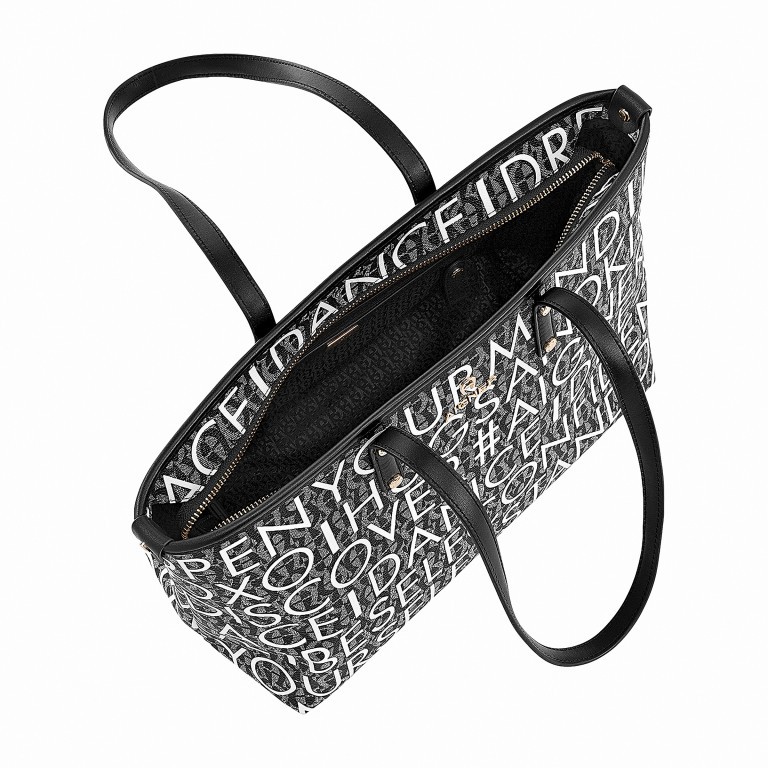Handtasche Zoe Black, Farbe: schwarz, Marke: AIGNER, EAN: 4055539165917, Abmessungen in cm: 32x24x15, Bild 4 von 5