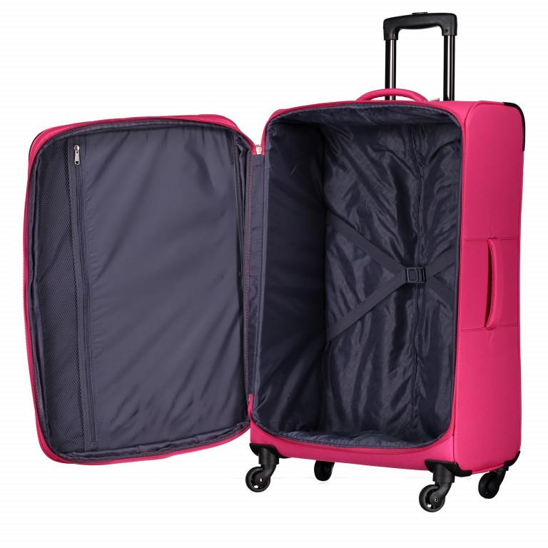 Koffer Wave 76 cm Pink, Farbe: rosa/pink, Marke: Travelite, Abmessungen in cm: 46x76x31, Bild 3 von 7