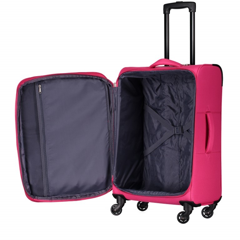 Koffer Wave 65 cm Pink, Farbe: rosa/pink, Marke: Travelite, EAN: 4027002061279, Abmessungen in cm: 41x65x26, Bild 3 von 5