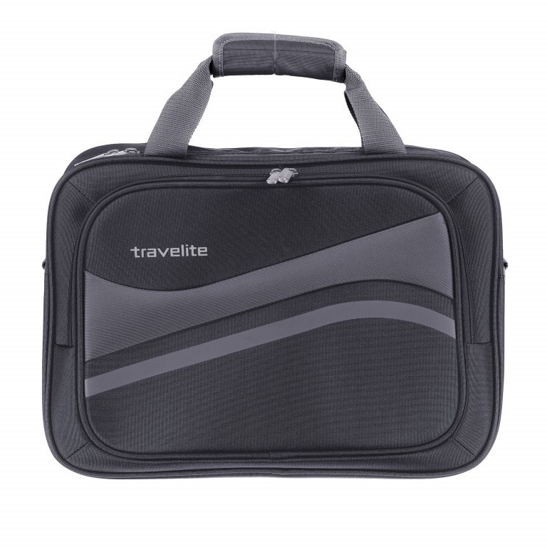 Bordtasche Wave 41 cm Schwarz, Farbe: schwarz, Marke: Travelite, EAN: 4027002057982, Abmessungen in cm: 41x30x15, Bild 1 von 7