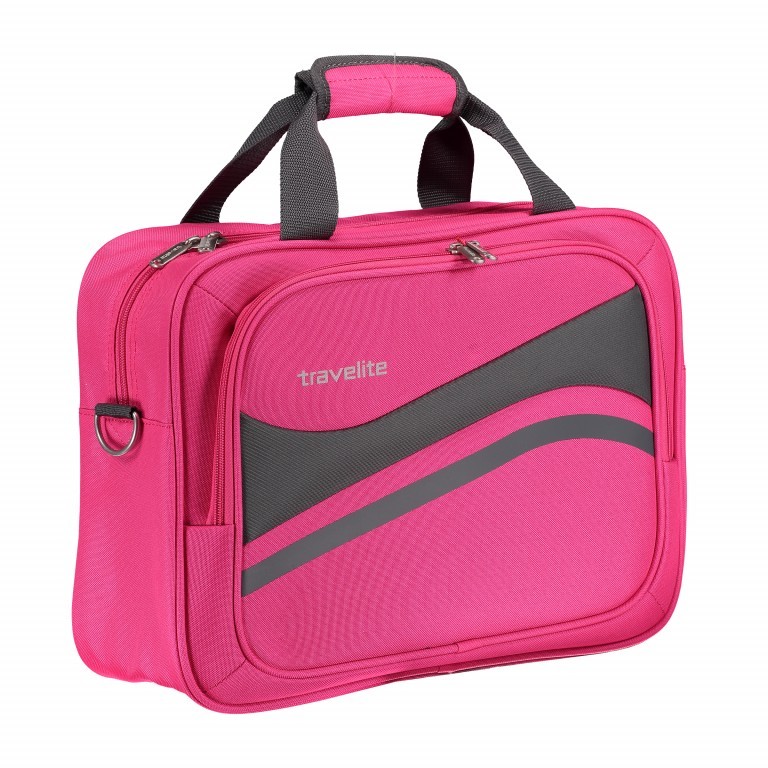 Bordtasche Wave 41 cm Pink, Farbe: rosa/pink, Marke: Travelite, Abmessungen in cm: 41x30x15, Bild 2 von 7