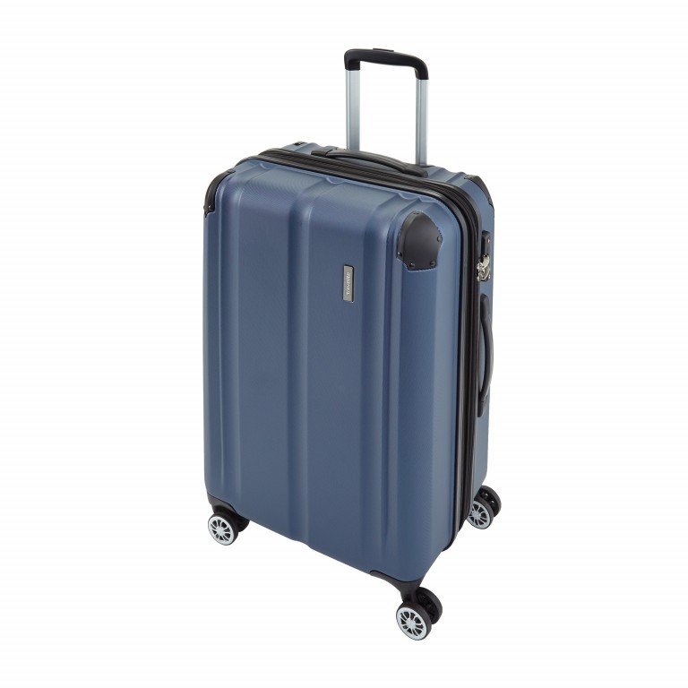 Koffer City 79 cm Blau, Farbe: blau/petrol, Marke: Travelite, Abmessungen in cm: 77x49x32, Bild 2 von 8