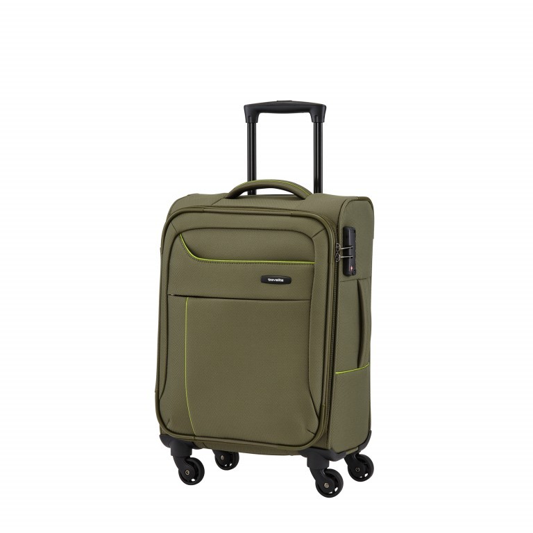 Koffer Solaris 54 cm Oliv Limone, Farbe: grün/oliv, Marke: Travelite, EAN: 4027002060180, Abmessungen in cm: 36x54x22, Bild 2 von 5