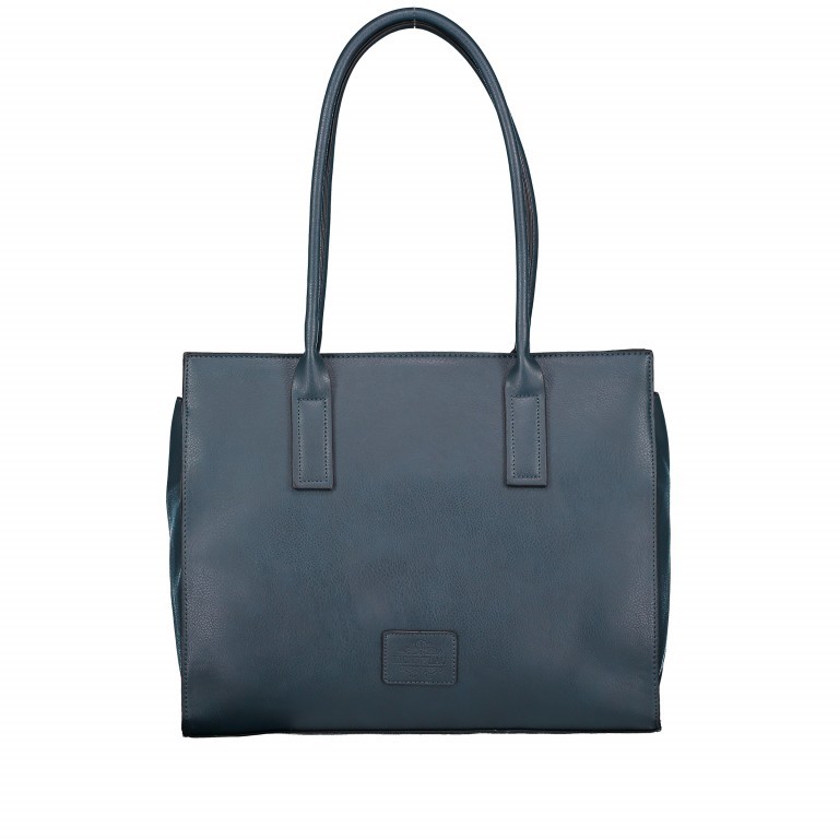 Shopper Galini LB-04 Blau, Farbe: blau/petrol, Marke: Lichtblau, Abmessungen in cm: 38.5x32x12, Bild 1 von 5