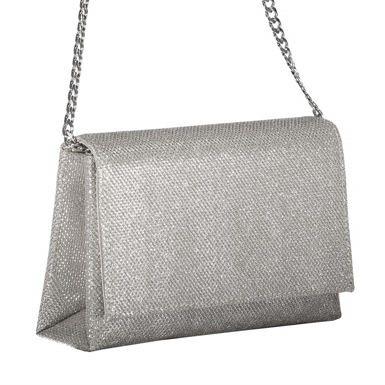 Umhängetasche / Clutch Silber, Farbe: metallic, Marke: Menbur, EAN: 8434908633428, Abmessungen in cm: 19x13x5, Bild 2 von 4