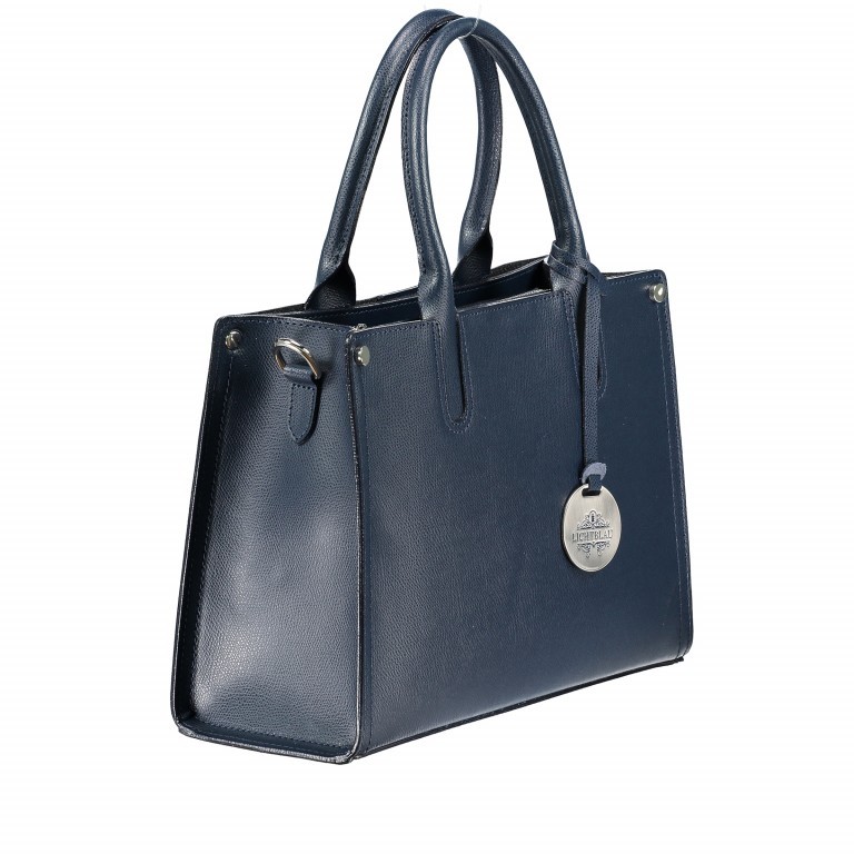 Handtasche LB-5381 Navy, Farbe: blau/petrol, Marke: Lichtblau, EAN: 4051482448572, Abmessungen in cm: 32.5x23.5x13, Bild 2 von 6