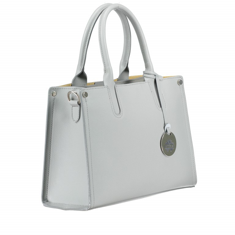 Handtasche LB-5381 Hellgrau, Farbe: grau, Marke: Lichtblau, EAN: 4051482477008, Abmessungen in cm: 32.5x23.5x13, Bild 2 von 6