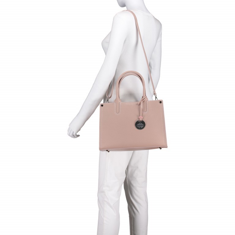 Handtasche LB-5381 Hellgrau, Farbe: grau, Marke: Lichtblau, EAN: 4051482477008, Abmessungen in cm: 32.5x23.5x13, Bild 3 von 6