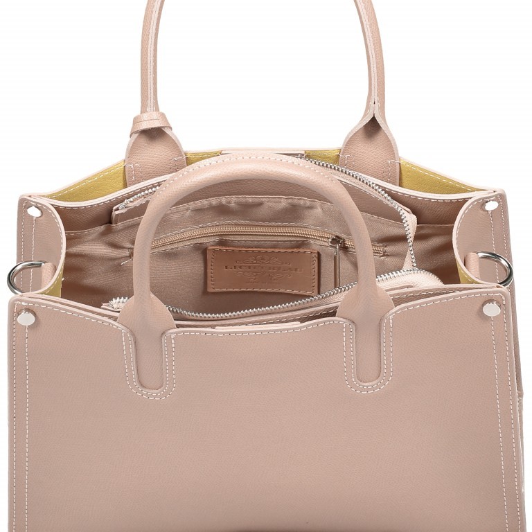Handtasche LB-5381 Hellgrau, Farbe: grau, Marke: Lichtblau, EAN: 4051482477008, Abmessungen in cm: 32.5x23.5x13, Bild 4 von 6