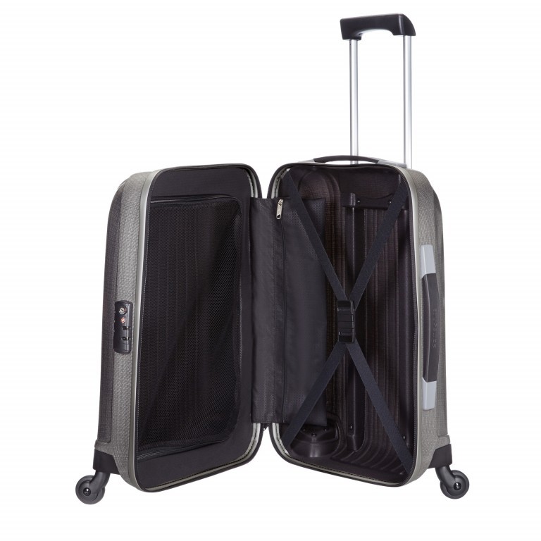 Koffer chronolite Spinner 55 Eclipse Grey, Farbe: anthrazit, Marke: Samsonite, EAN: 5414847616068, Abmessungen in cm: 40x55x20, Bild 2 von 7