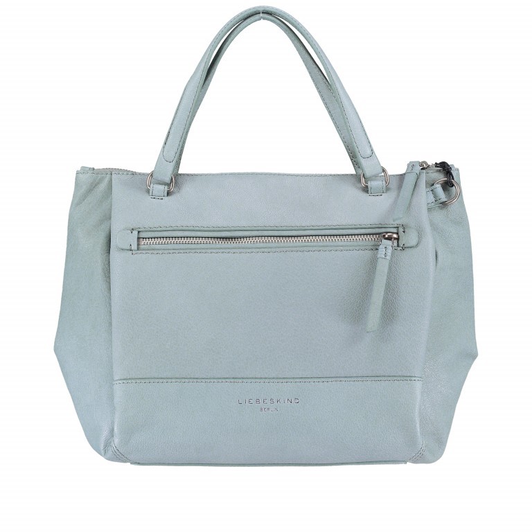 Handtasche Pleated Gusset Agira Stone Blue, Farbe: grau, Marke: Liebeskind Berlin, EAN: 4058629007395, Abmessungen in cm: 26x24x9, Bild 1 von 8