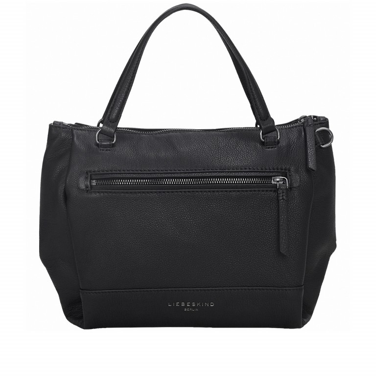 Handtasche Pleated Gusset Agira Black, Farbe: schwarz, Marke: Liebeskind Berlin, EAN: 4058629007425, Abmessungen in cm: 26x24x9, Bild 1 von 8