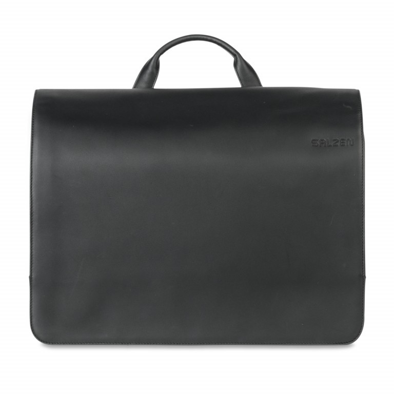 Messenger Bag ZEN-MES-001 Total Black, Farbe: schwarz, Marke: Salzen, EAN: 4057081028672, Abmessungen in cm: 37.5x27.5x11, Bild 1 von 5