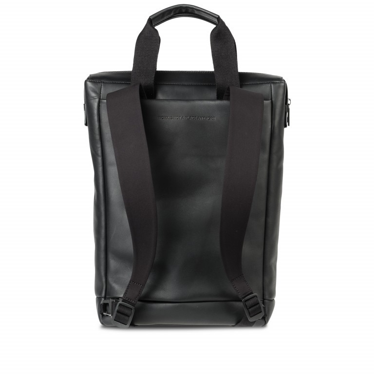 Rucksack Tote ZEN-TBP-001 Total Black, Farbe: schwarz, Marke: Salzen, EAN: 4057081028726, Abmessungen in cm: 29x40x13, Bild 4 von 5