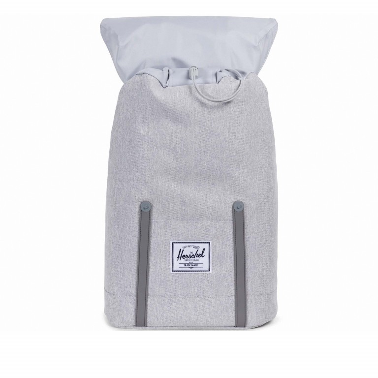Rucksack Retreat Rubber Straps Volumen 18 Liter Light Grey Crosshatch White Rubber, Farbe: grau, Marke: Herschel, EAN: 0828432171699, Abmessungen in cm: 34x46x12, Bild 3 von 5