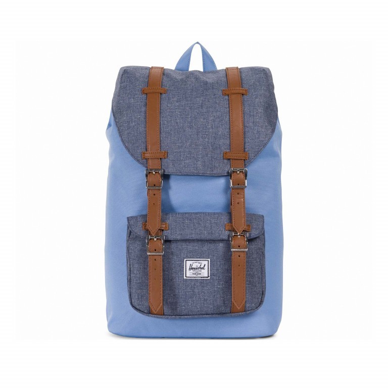 Rucksack Little America Medium Volumen 14 Liter Hydrangea Dark Chambray, Farbe: blau/petrol, Marke: Herschel, EAN: 0828432172412, Abmessungen in cm: 28x43x12, Bild 1 von 4