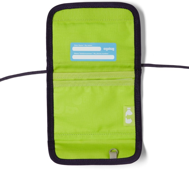 Brustbeutel HimmelreitBär, Farbe: blau/petrol, Marke: Ergobag, EAN: 4057081022748, Abmessungen in cm: 14x10x1, Bild 3 von 3