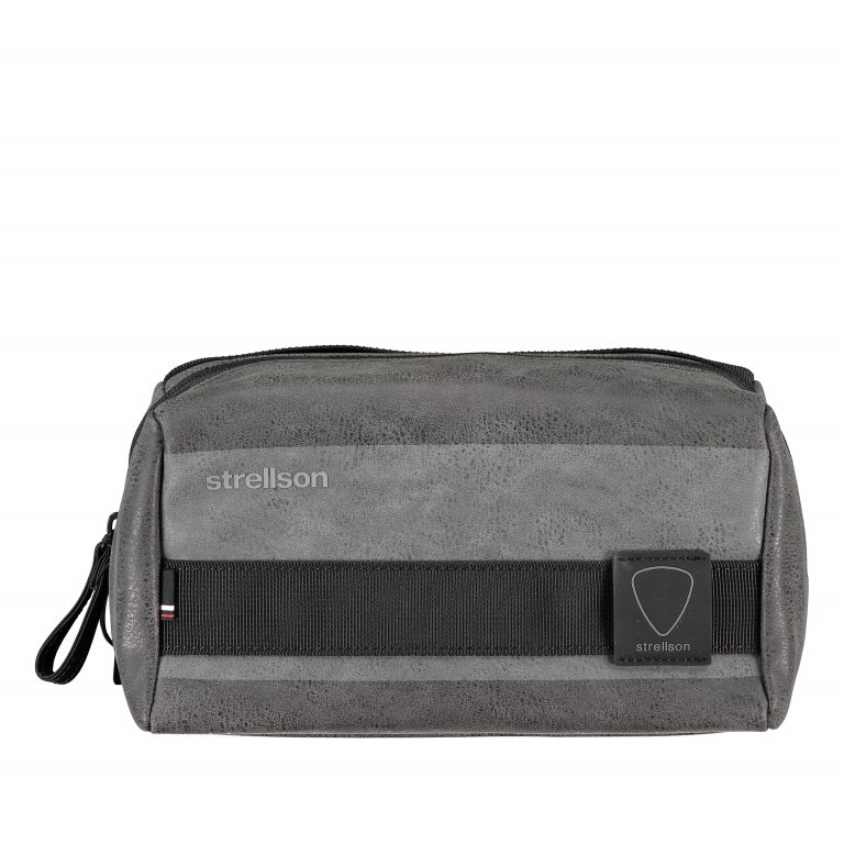 Kulturbeutel Finchley Wash Bag SHZ Dark Grey, Farbe: anthrazit, Marke: Strellson, EAN: 4053533708048, Abmessungen in cm: 26x12.5x12.5, Bild 1 von 4