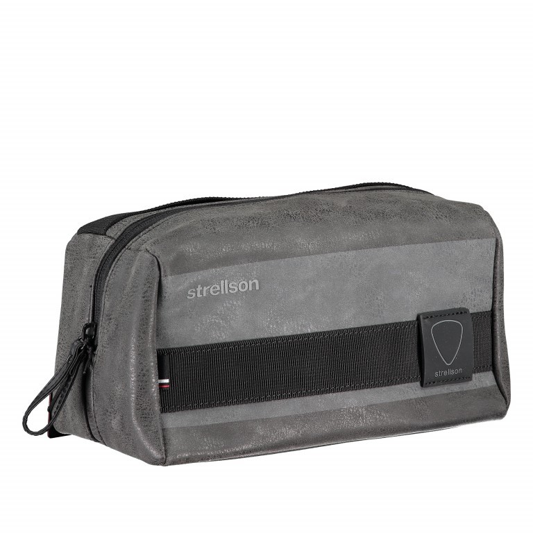 Kulturbeutel Finchley Wash Bag SHZ Dark Grey, Farbe: anthrazit, Marke: Strellson, EAN: 4053533708048, Abmessungen in cm: 26x12.5x12.5, Bild 2 von 4