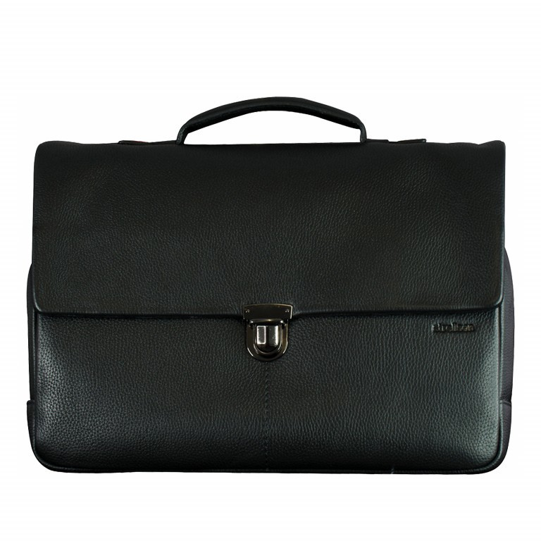Aktentasche Garret Briefbag MHF Black, Farbe: schwarz, Marke: Strellson, EAN: 4053533599370, Abmessungen in cm: 40x29x10, Bild 1 von 1