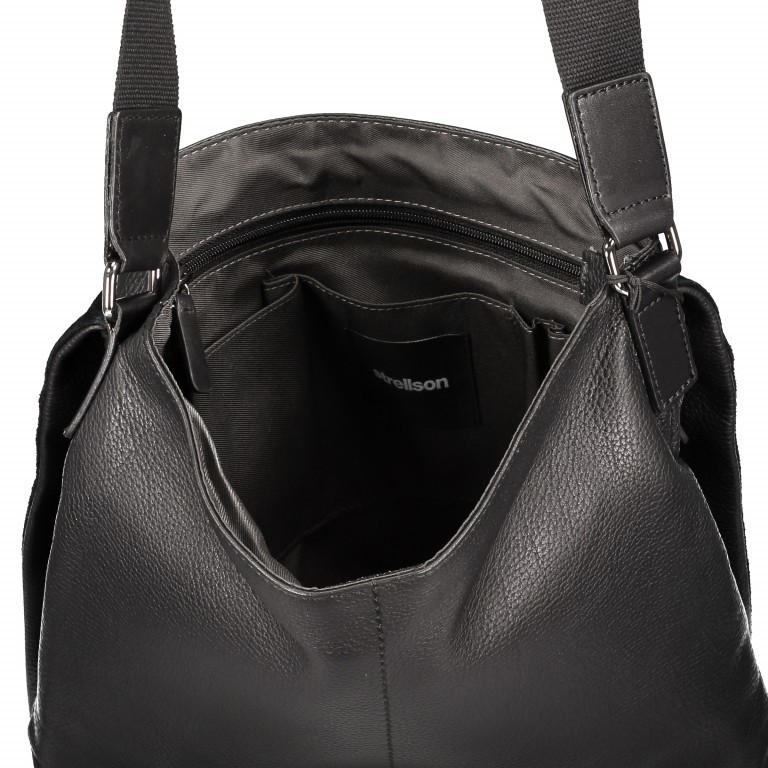 Umhängetasche Garret Shoulderbag SVF Black, Farbe: schwarz, Marke: Strellson, EAN: 4053533599424, Abmessungen in cm: 28x30x5, Bild 4 von 5