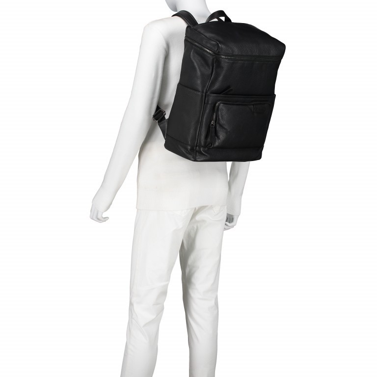 Rucksack Garret Backpack MVZ2 Black, Farbe: schwarz, Marke: Strellson, EAN: 4053533599523, Abmessungen in cm: 30x40x15, Bild 4 von 6
